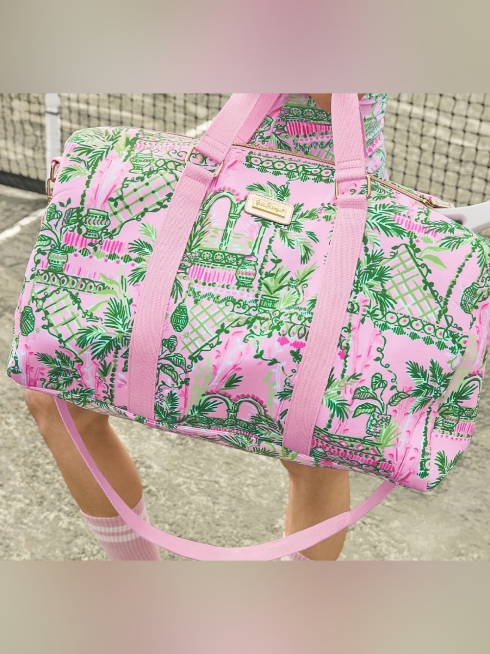 Lilly Pulitzer "Always Worth It" Travel Duffel/Gym Bag